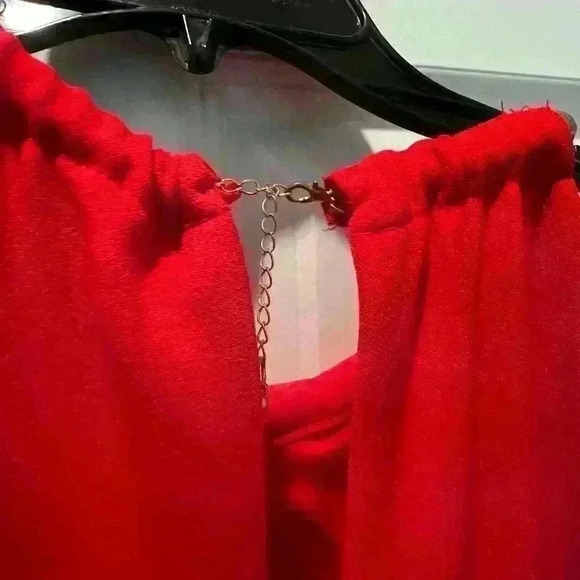 Donna Ricco Red Wide Leg Halter Jumpsuit Size 2 NWT - Picture 3 of 11